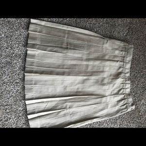 Pleated khaki skirt girls sz 12 nwot